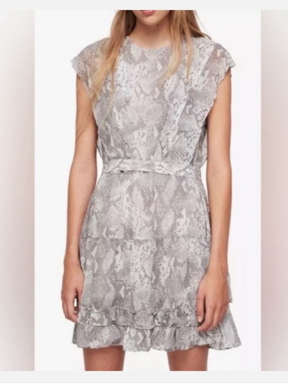 All Saints Grey Everly Mini Dresss